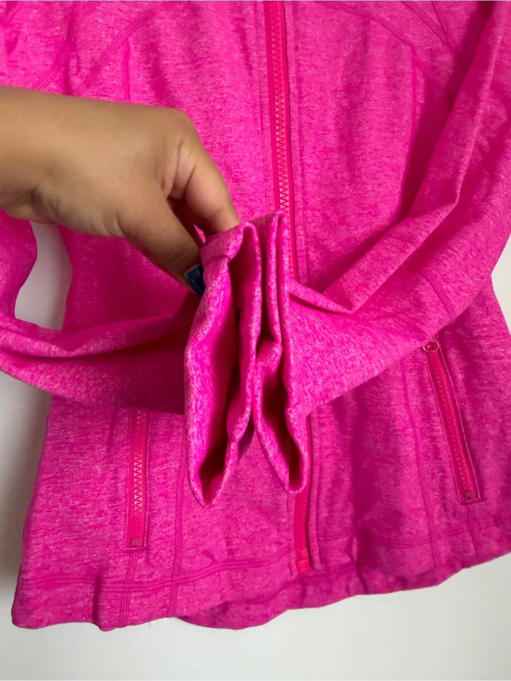 Lululemon Define Performance Jacket Women Size 6 Full Zip Hot Pink